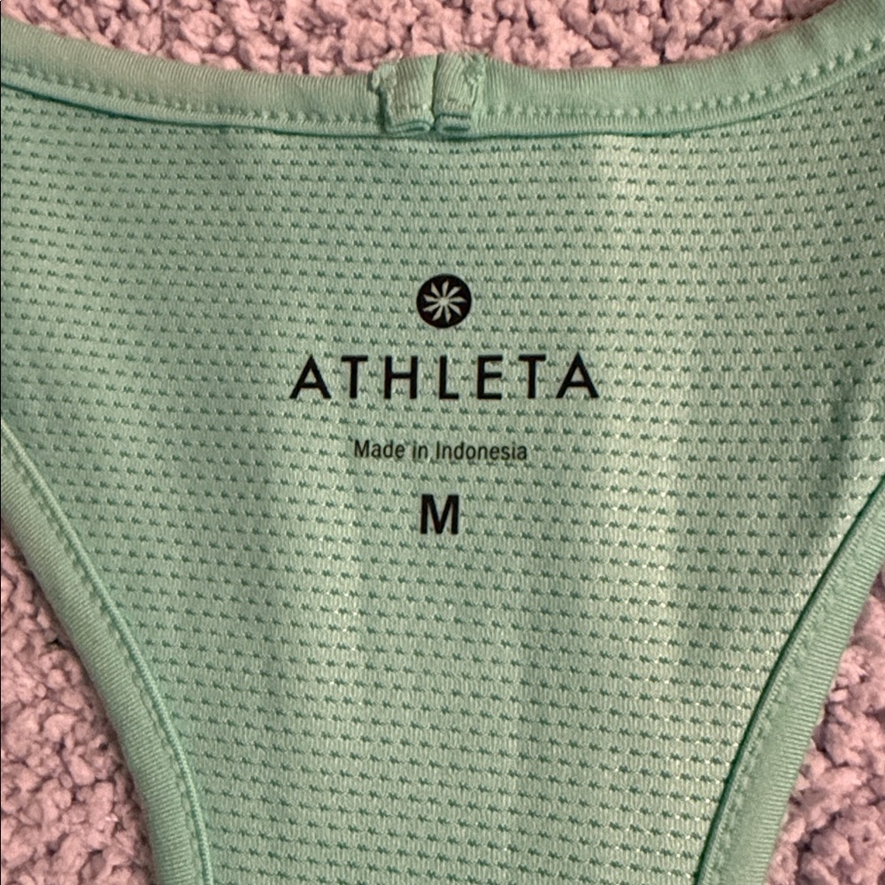 Athleta Light Mint Racerback Drawstring Tank - image 5